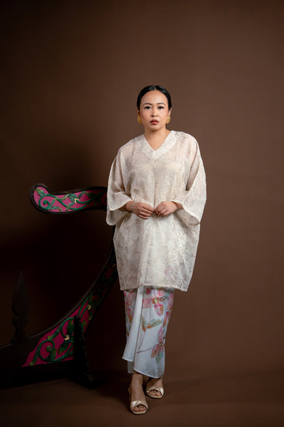 Baju Kurung Rindu Sayang Krim