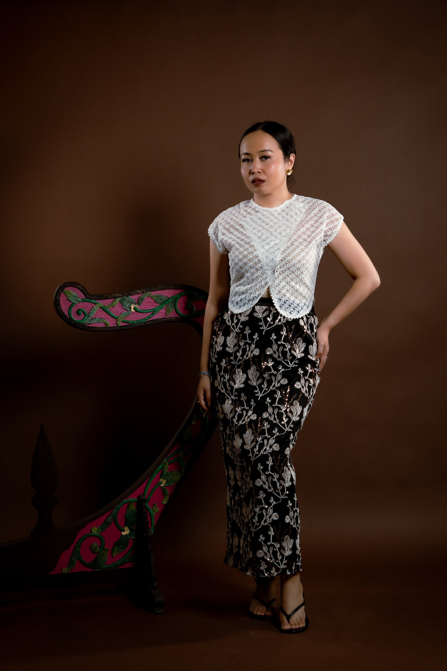 Kebaya Rindu Harapan Lengan Pendek