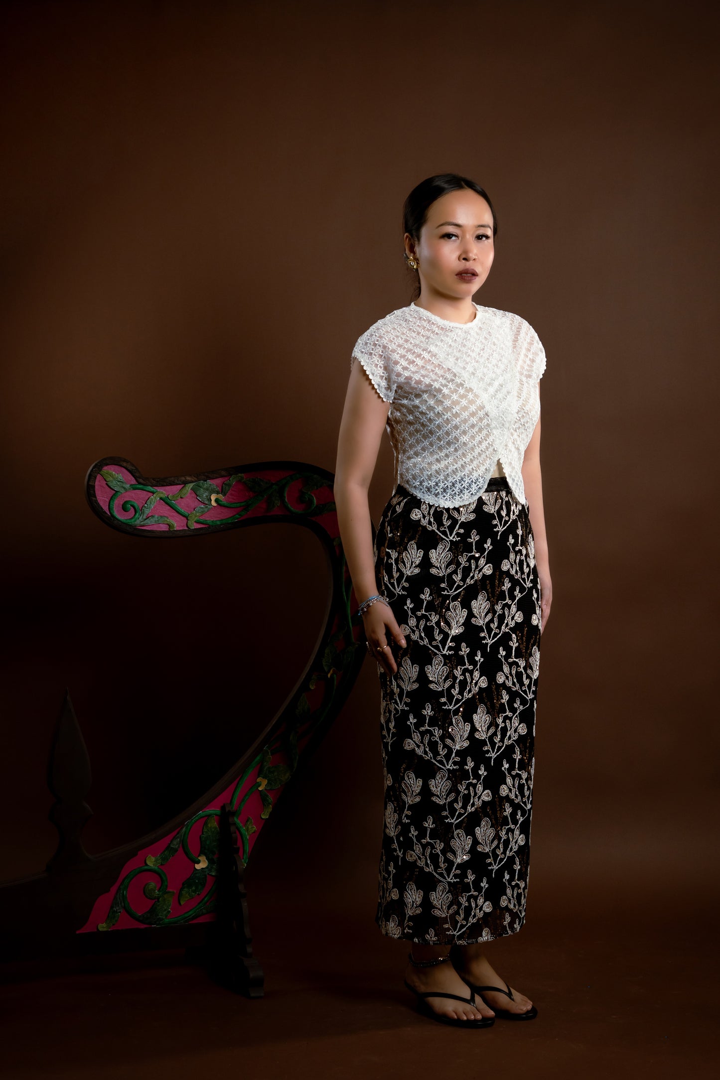 Kebaya Rindu Harapan Lengan Pendek