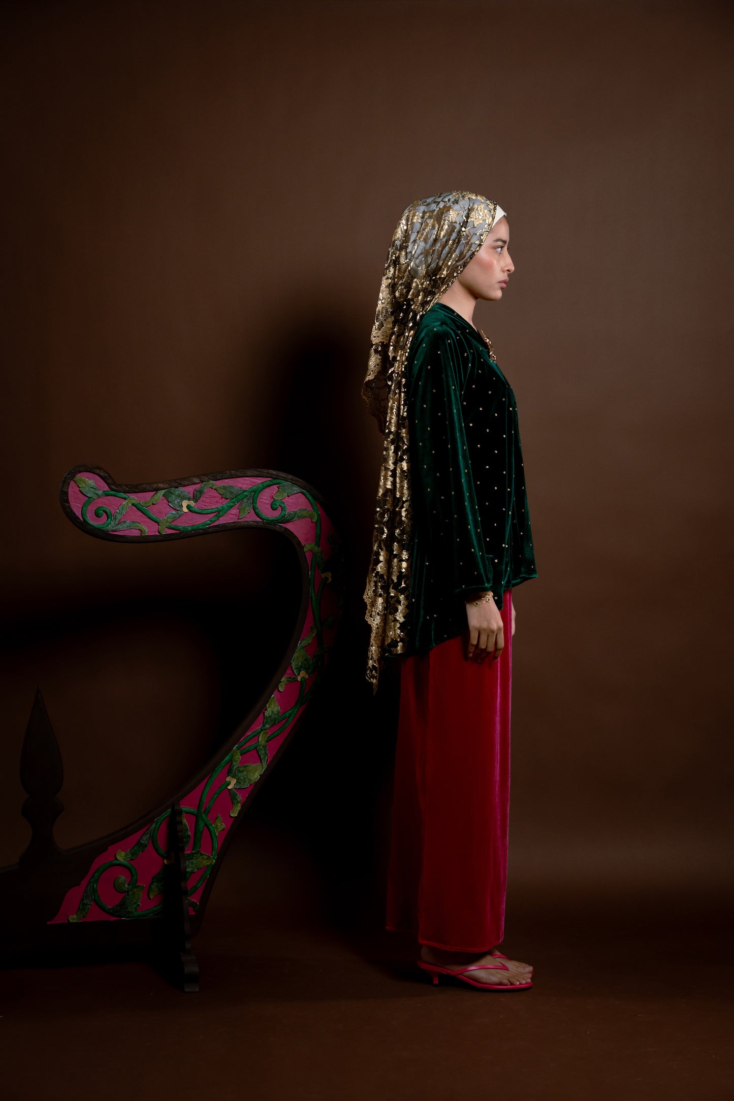 Kebaya Rindu Set Baldu Hijau