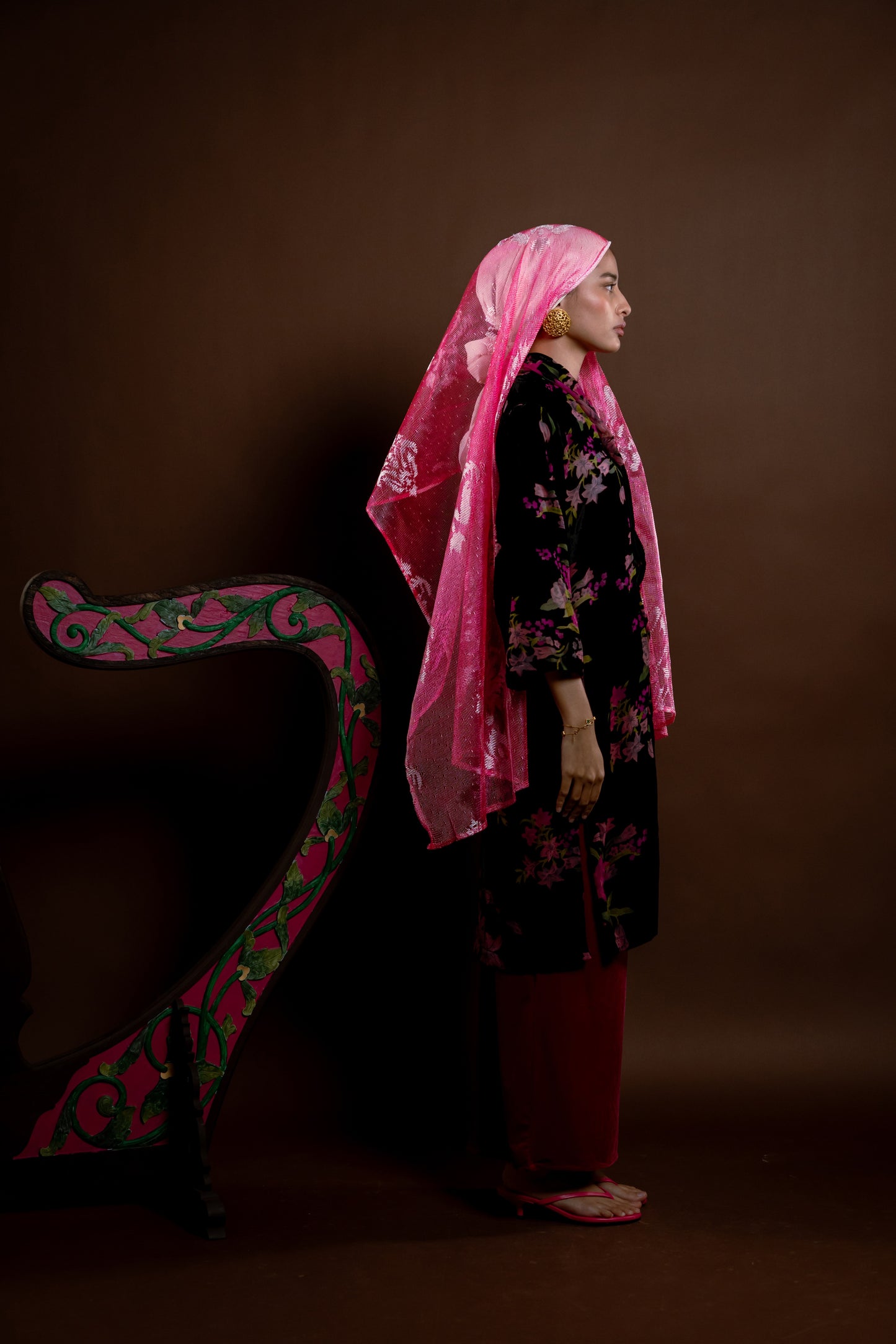 Kebaya Rindu Menawan Jiwa Set Hitam Jambu