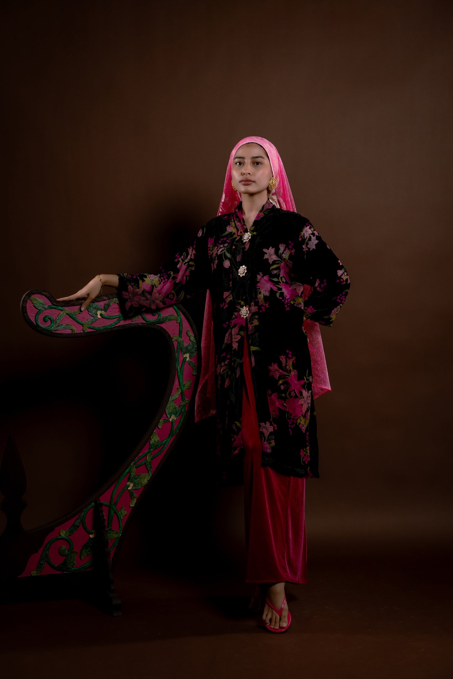 Kebaya Rindu Menawan Jiwa Set Hitam Jambu