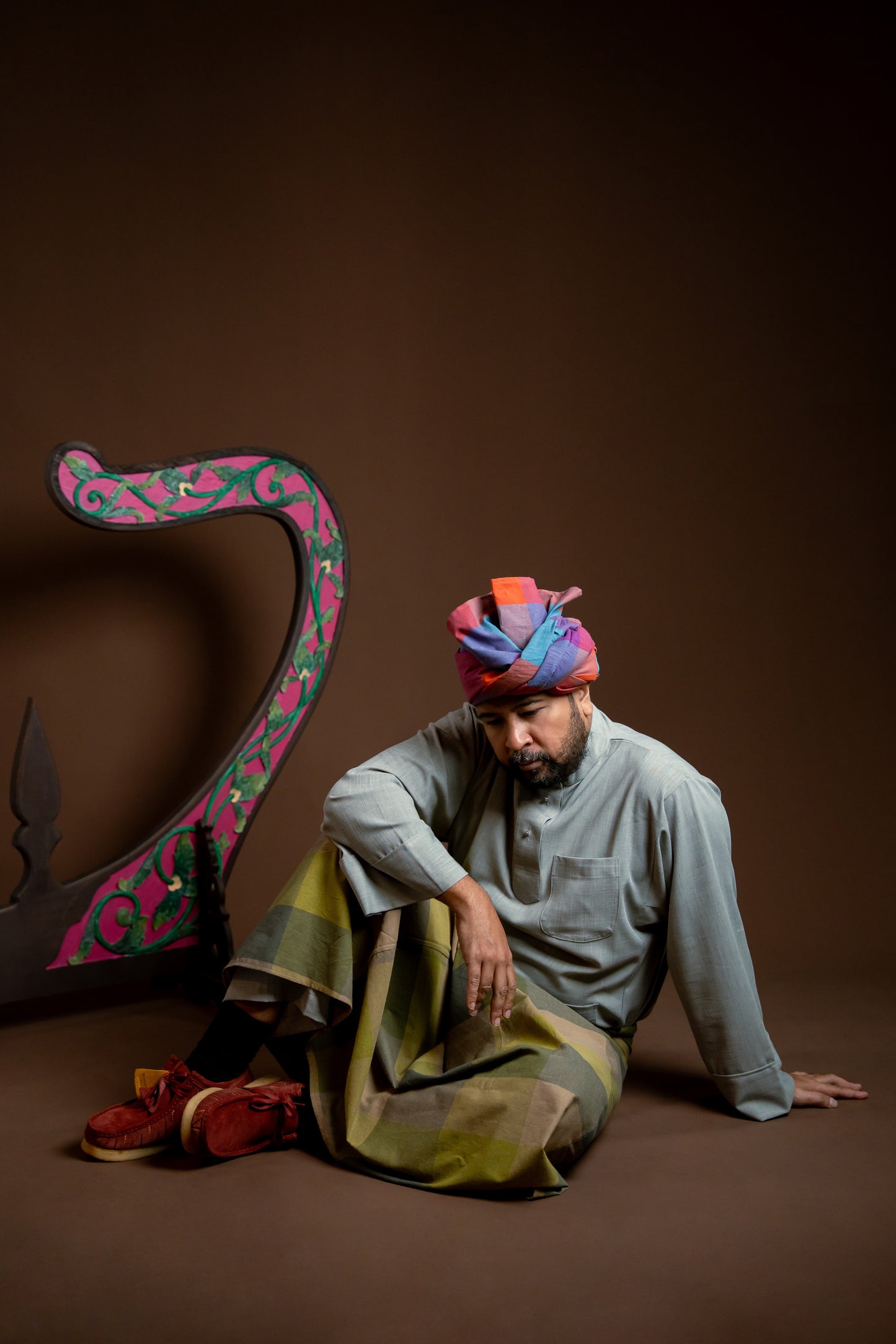 Baju Melayu Rindu Jelas Kelabu