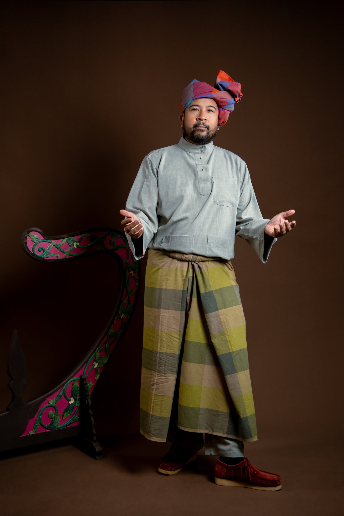 Baju Melayu Rindu Jelas Kelabu