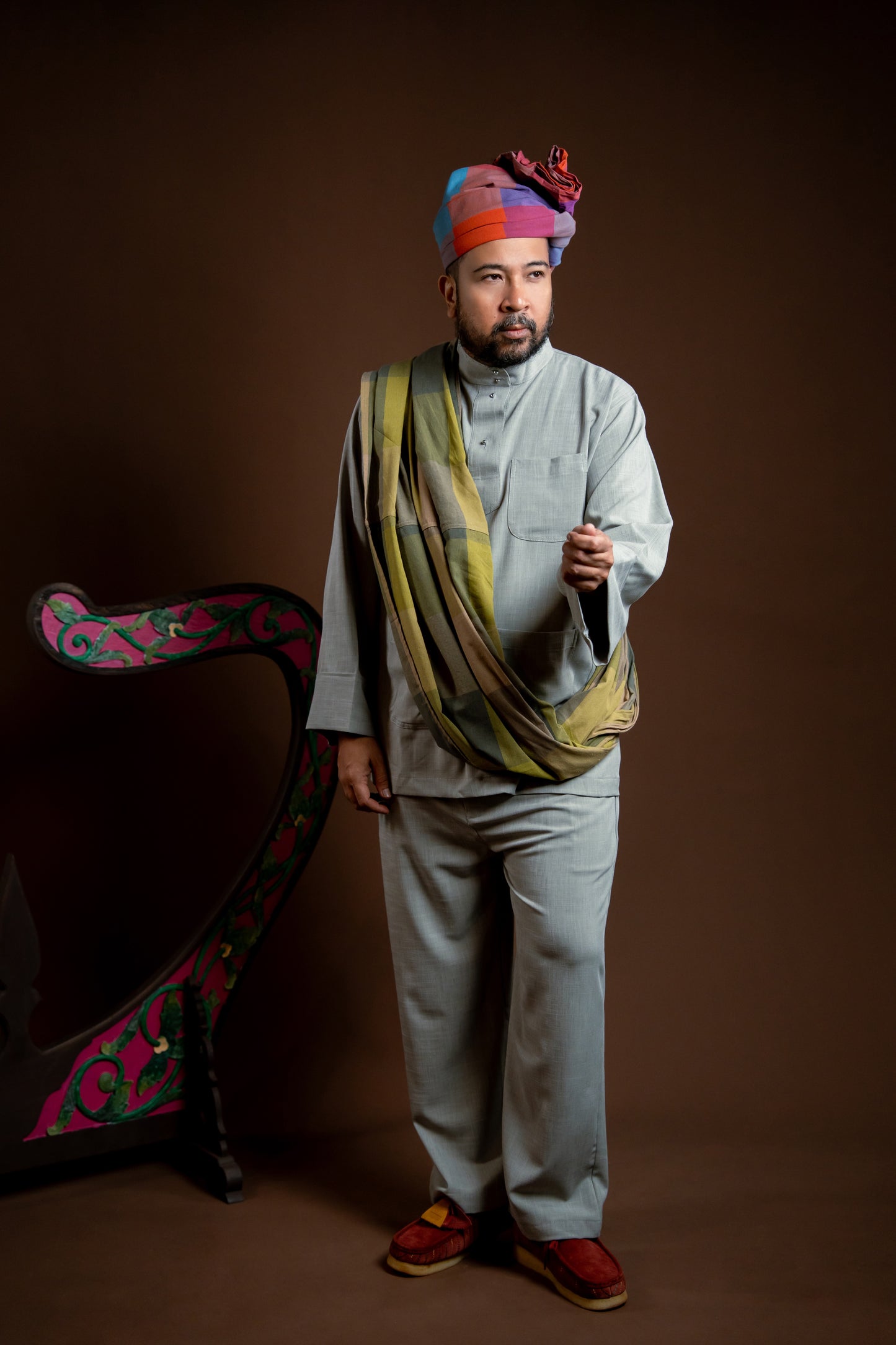 Baju Melayu Rindu Jelas Kelabu