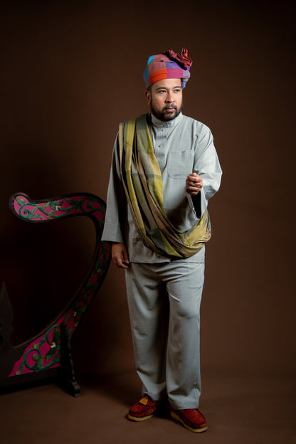 Baju Melayu Rindu Jelas Kelabu