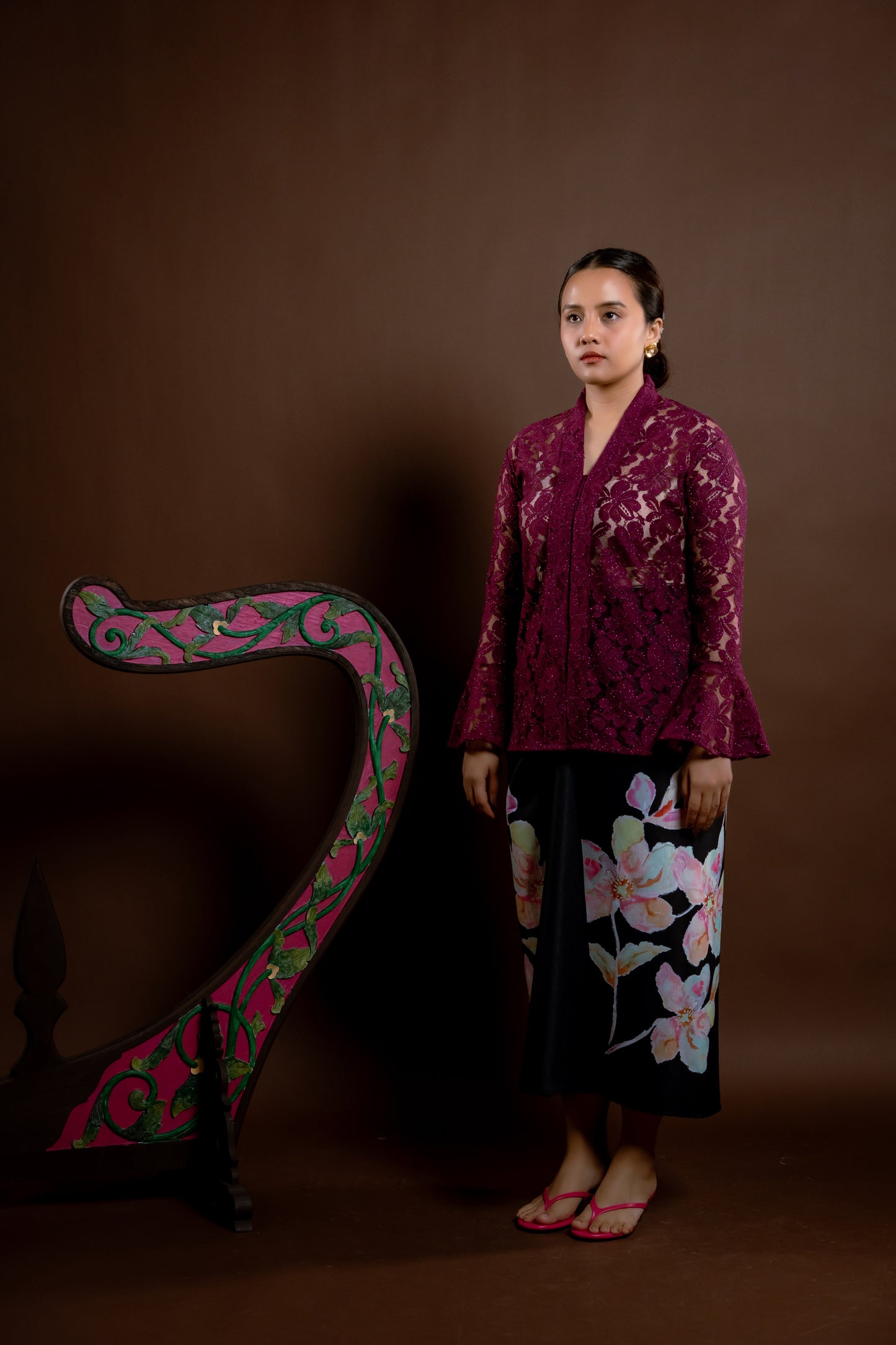 Kebaya Rindu Anggun Magenta