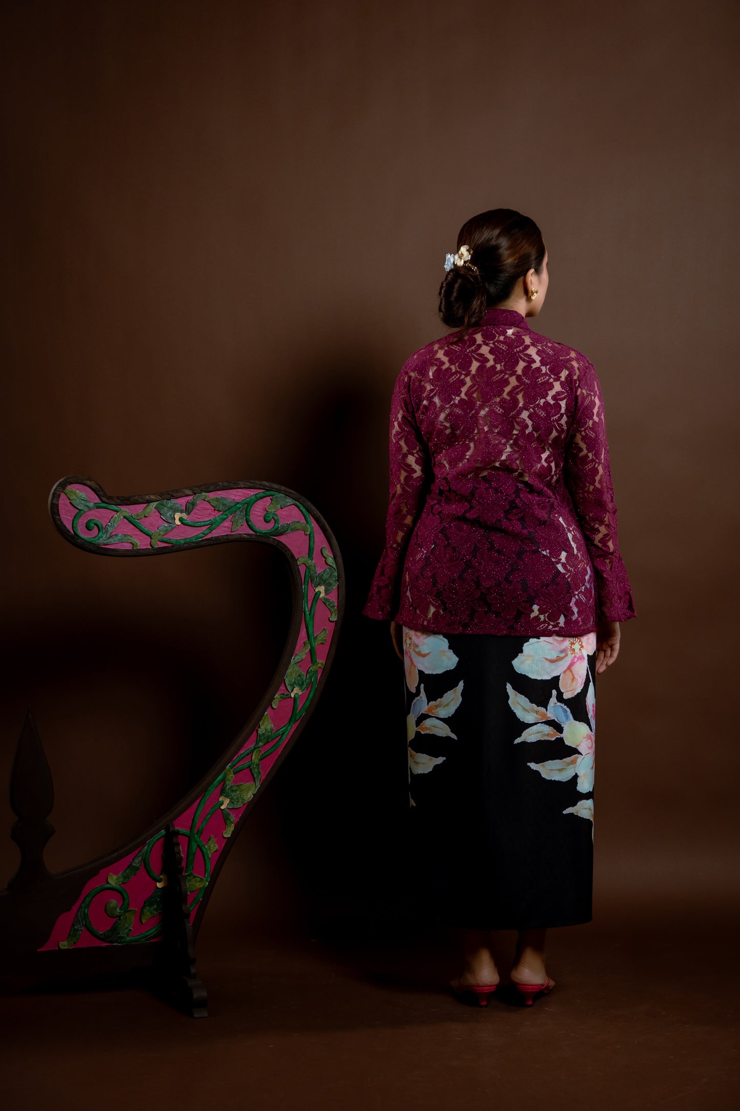 Kebaya Rindu Anggun Magenta
