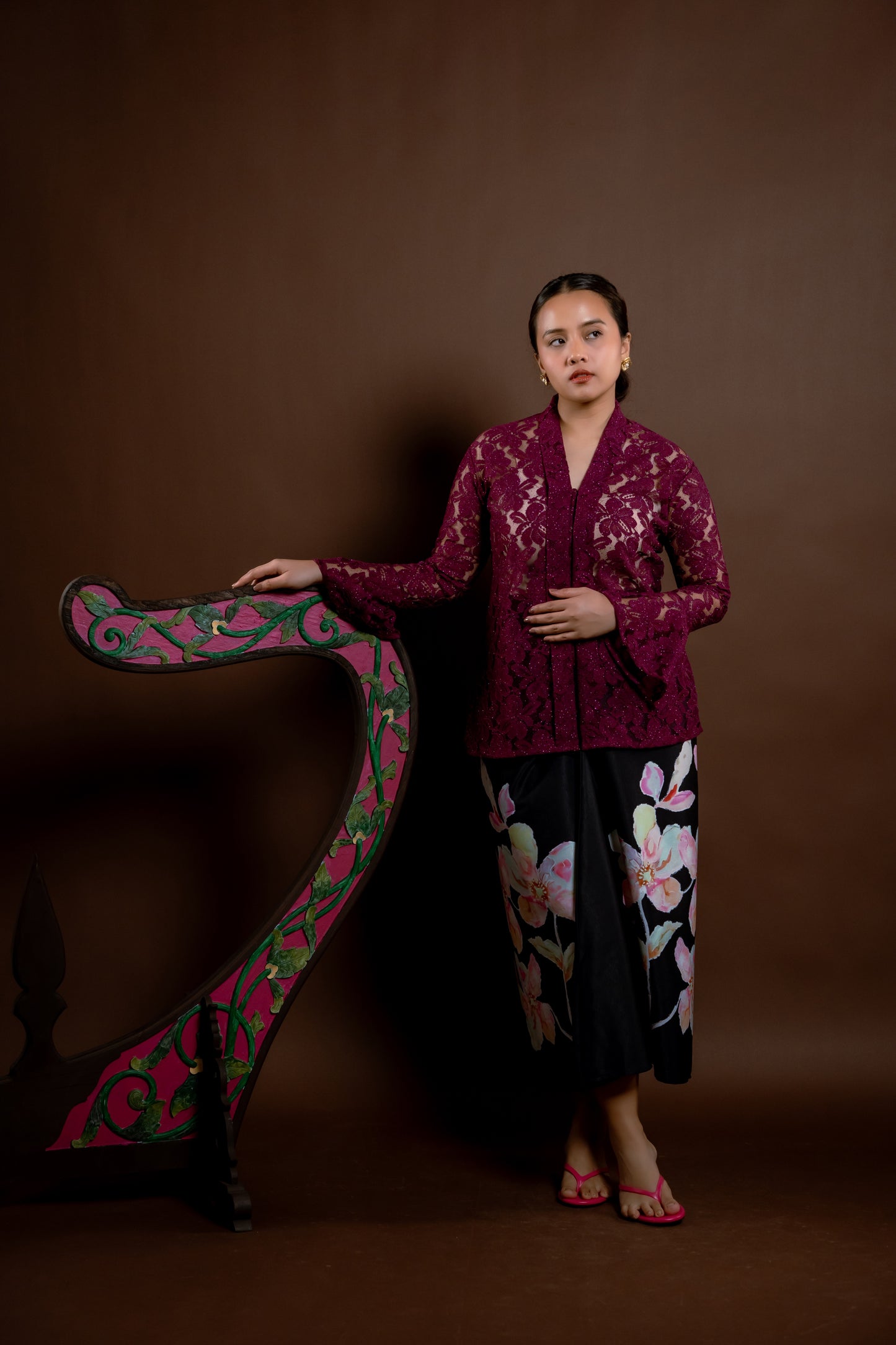 Kebaya Rindu Anggun Magenta