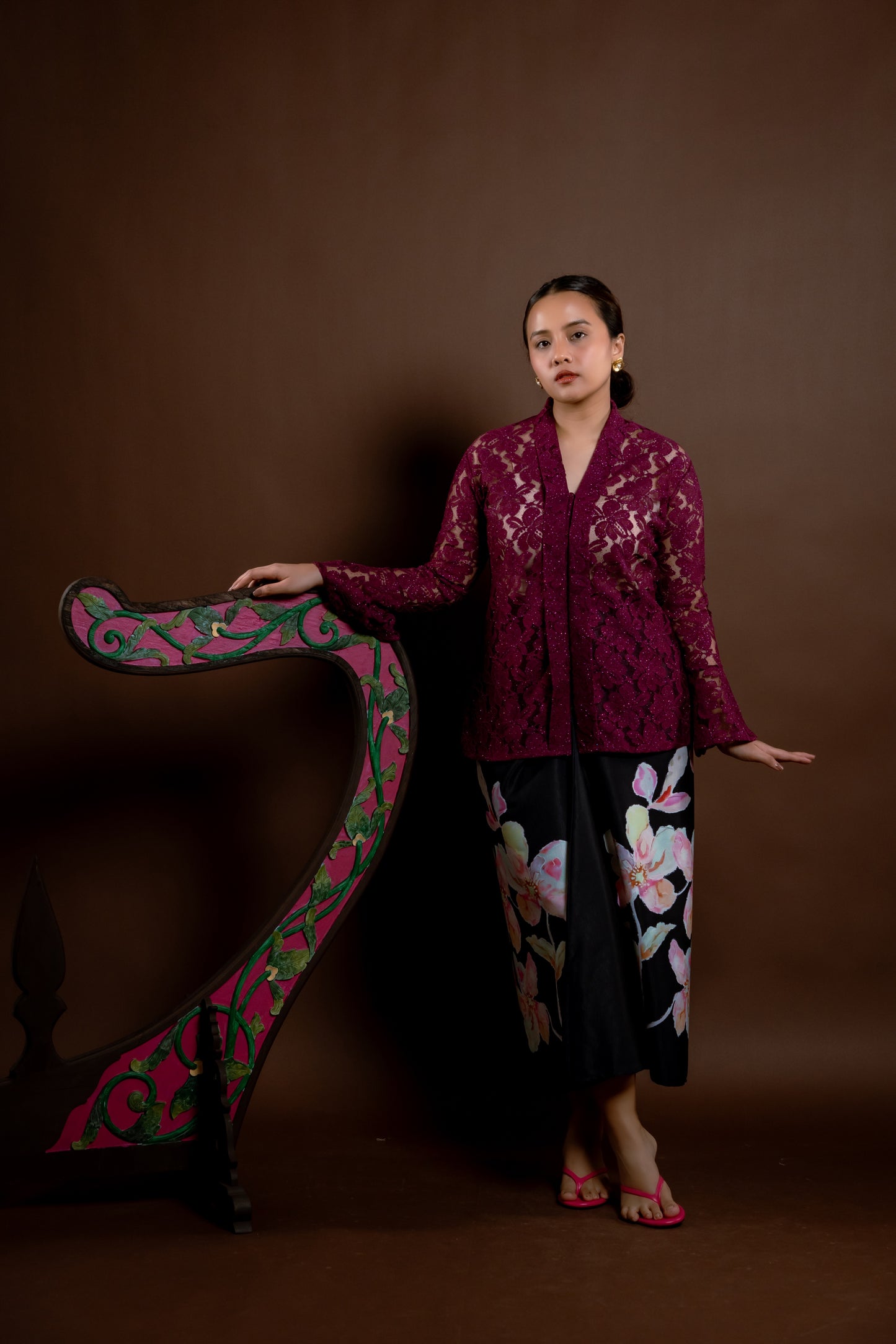 Kebaya Rindu Anggun Magenta