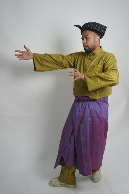 Baju Melayu Belantara Hijau Muda