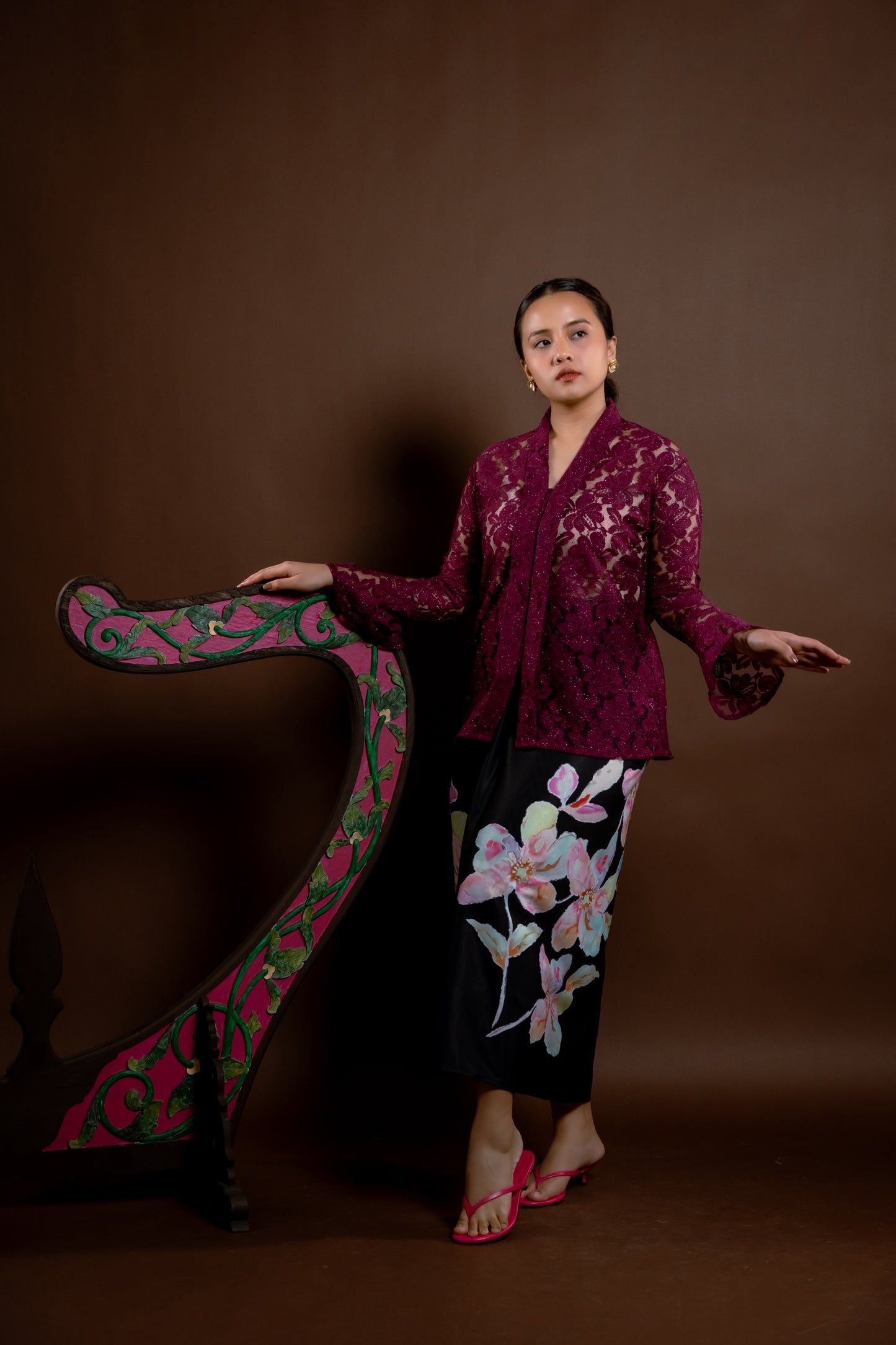 Kebaya Rindu Anggun Magenta