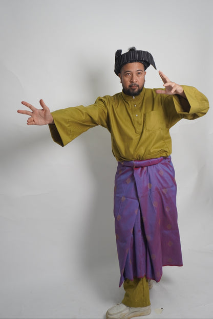 Baju Melayu Belantara Hijau Muda