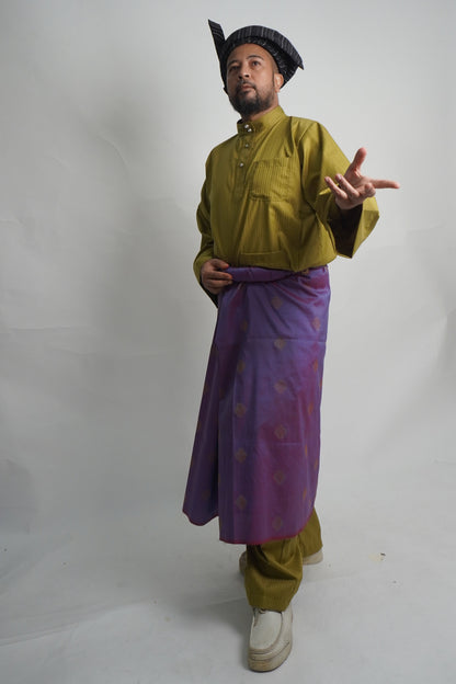 Baju Melayu Belantara Hijau Muda