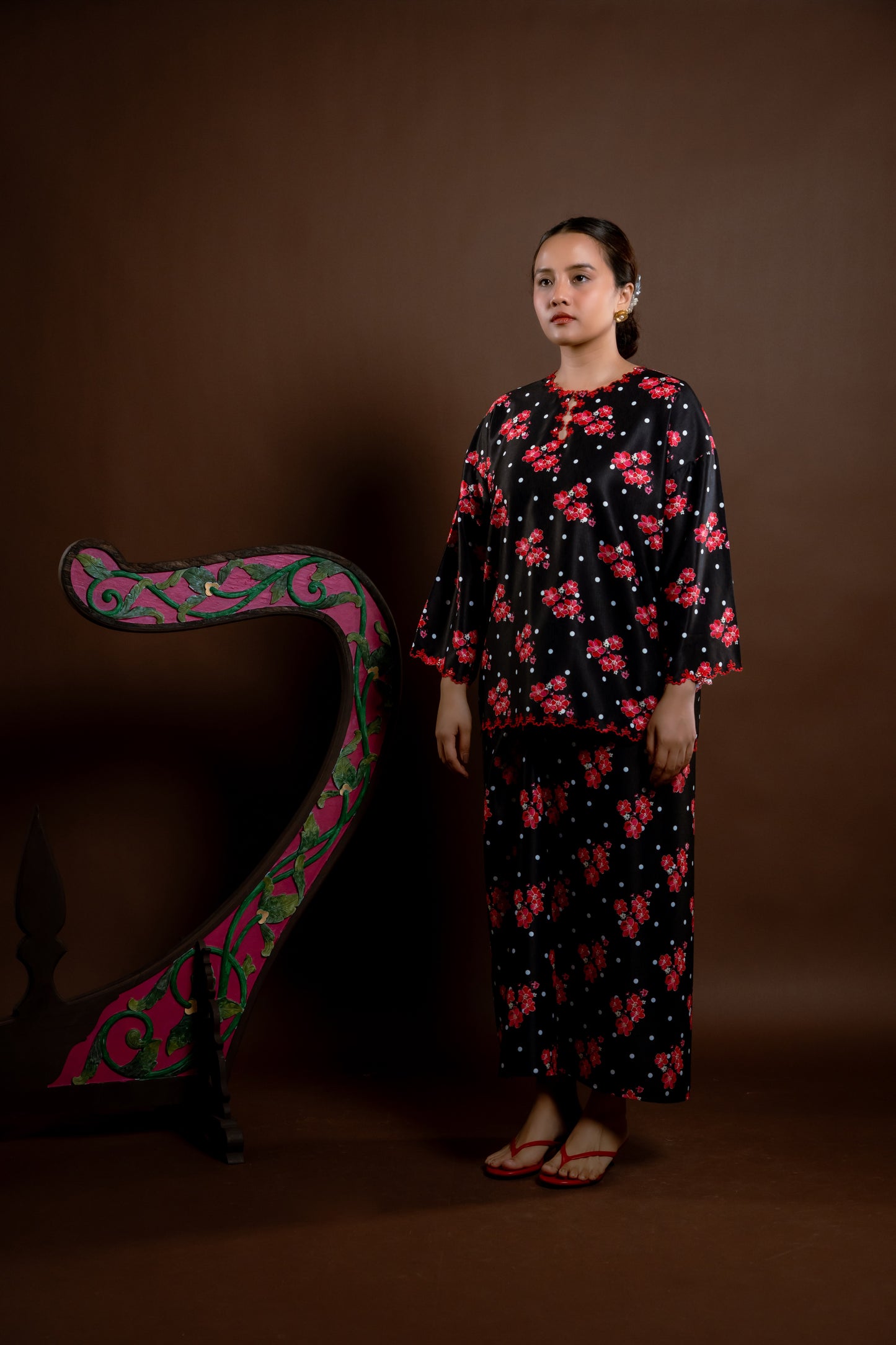 Kurung Rindu Bertaut Set Hitam