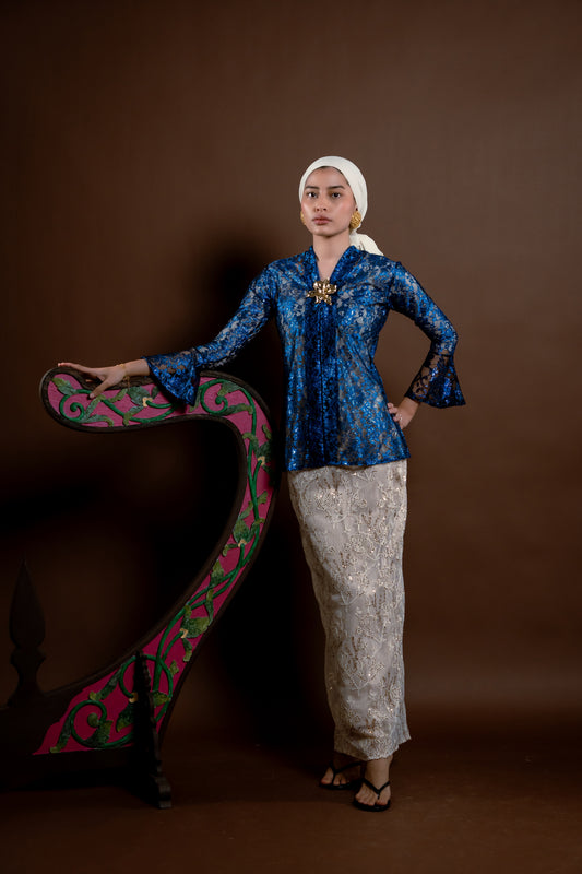 Kebaya Rindu Anggun Biru