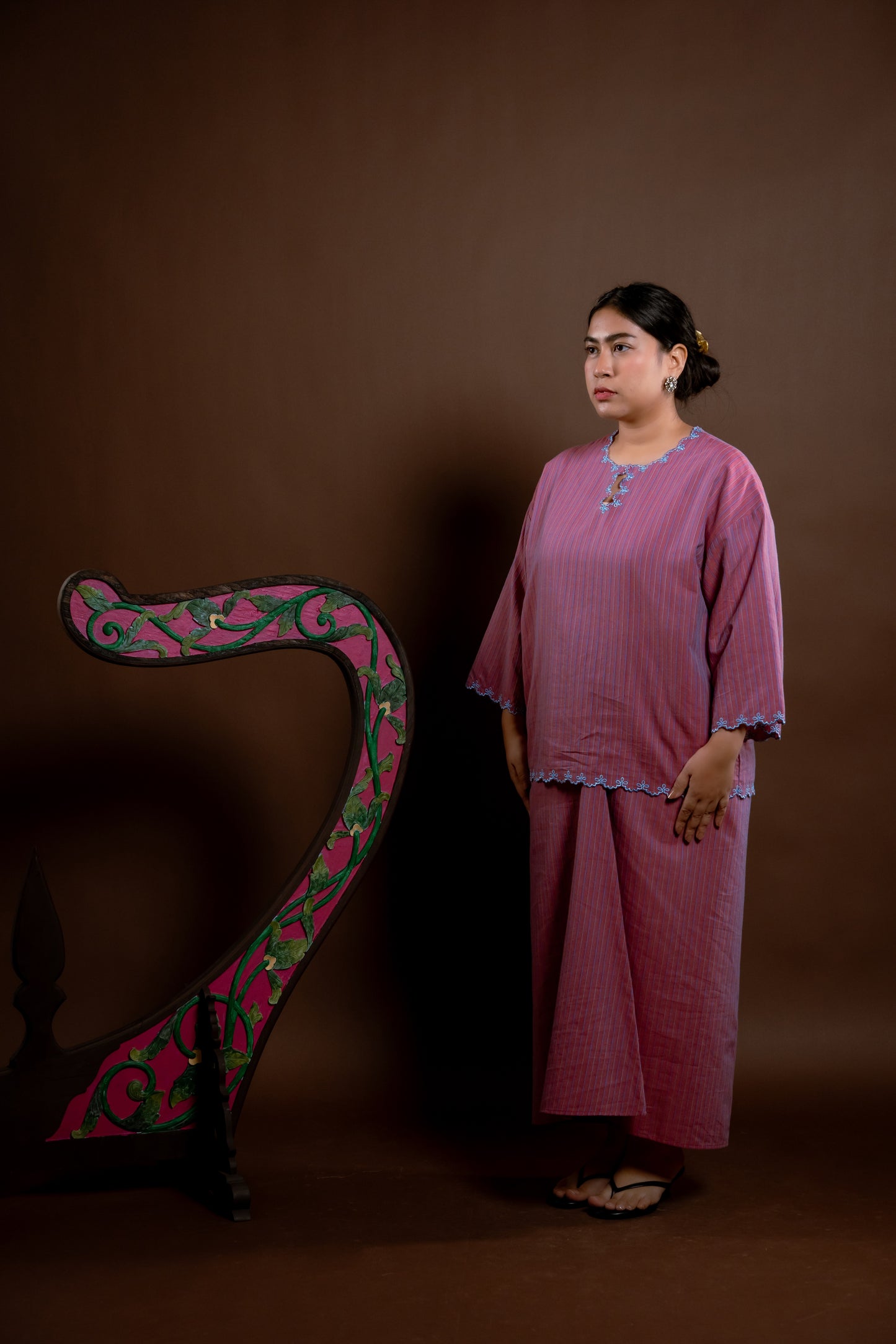 Kurung Rindu Bersemi Set Jalur Jambu