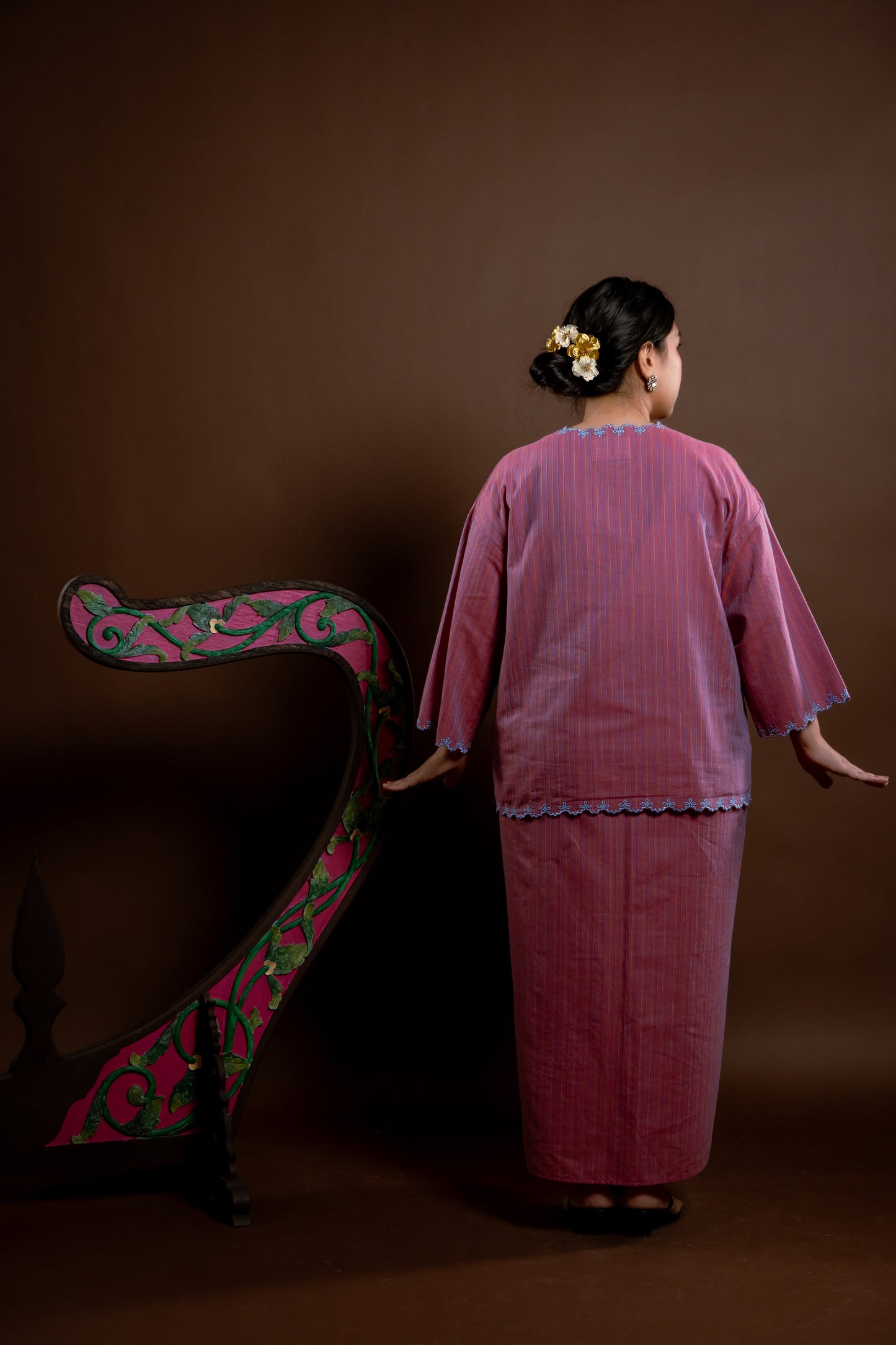 Kurung Rindu Bersemi Set Jalur Jambu