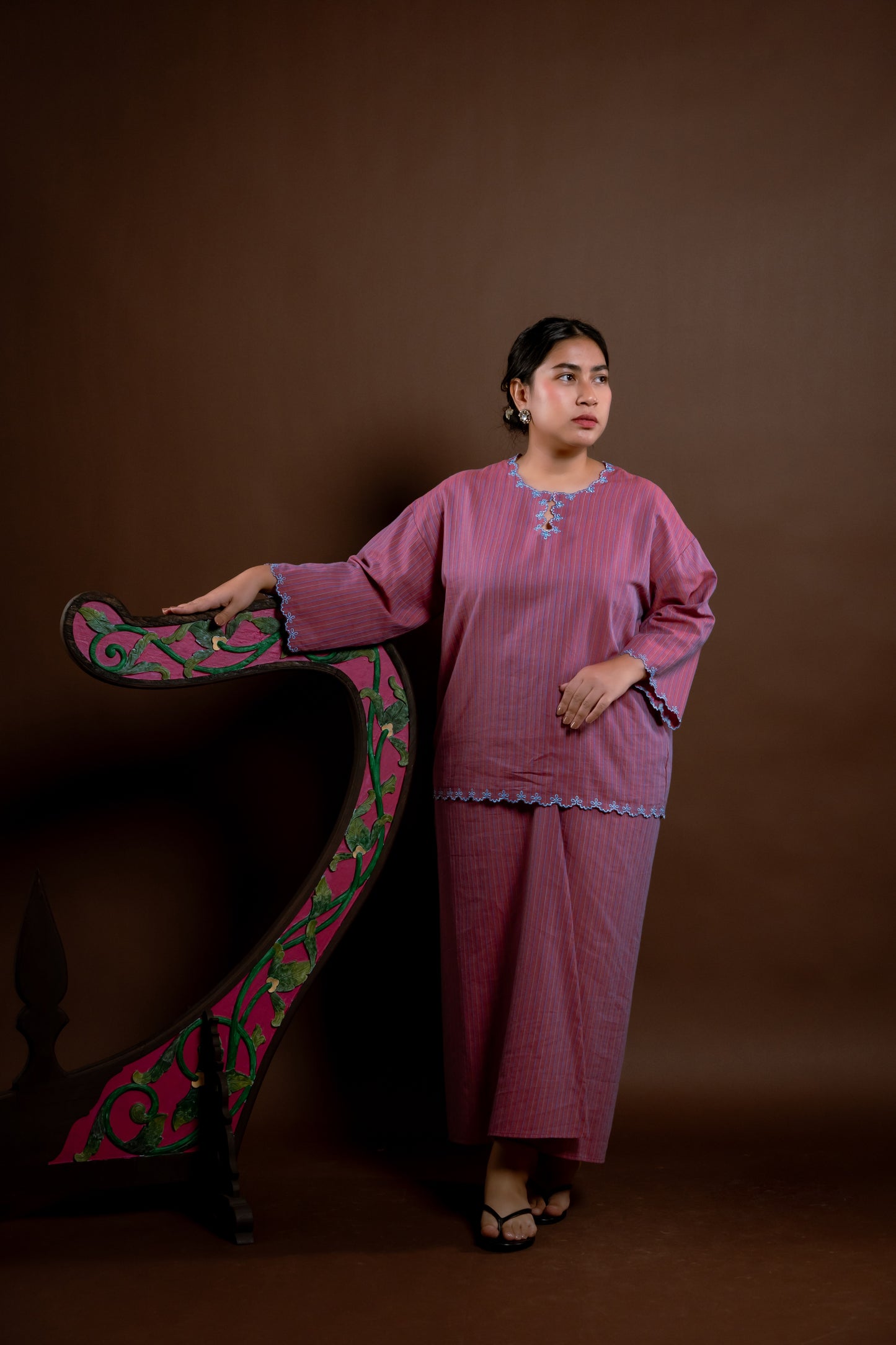 Kurung Rindu Bersemi Set Jalur Jambu