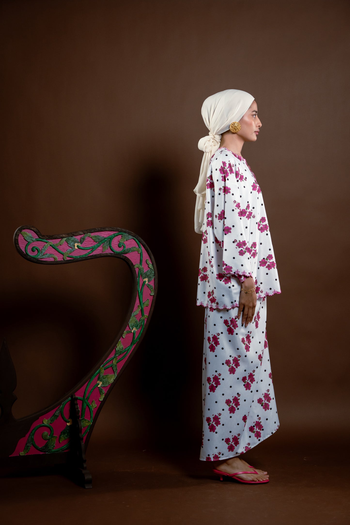 Kurung Rindu Bertaut Set Putih