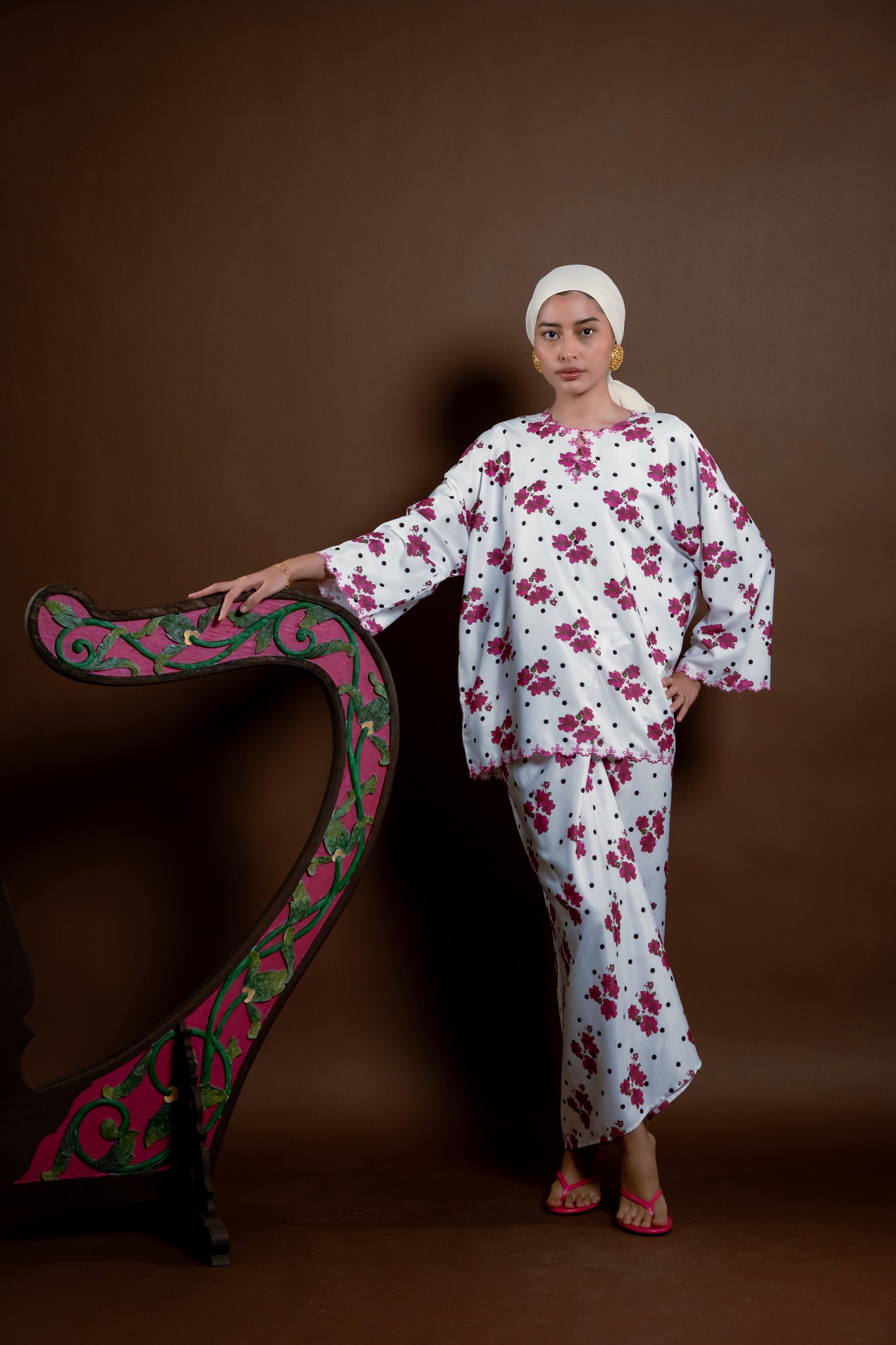 Kurung Rindu Bertaut Set Putih
