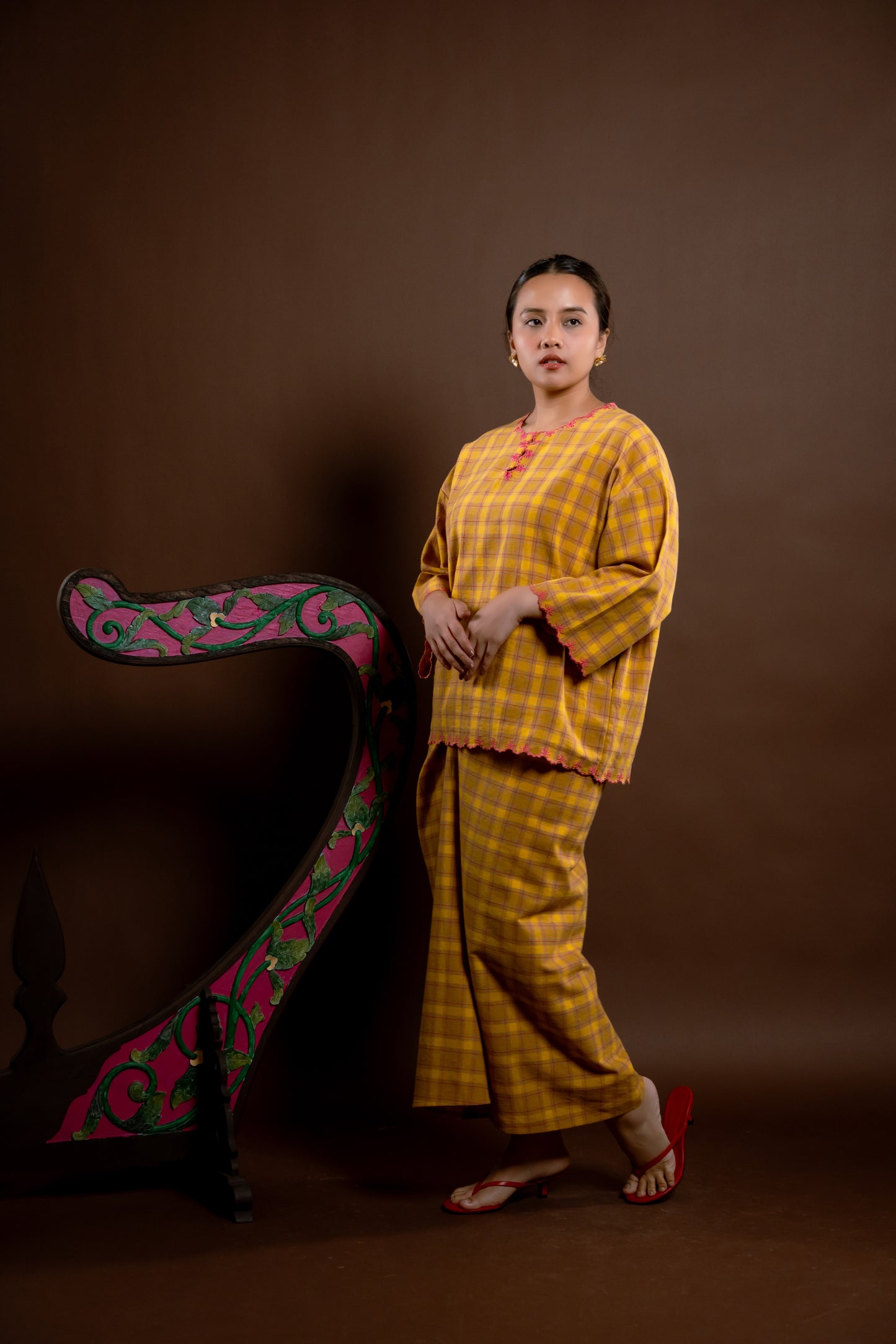 Kurung Rindu Bersemi Set Kotak Kuning