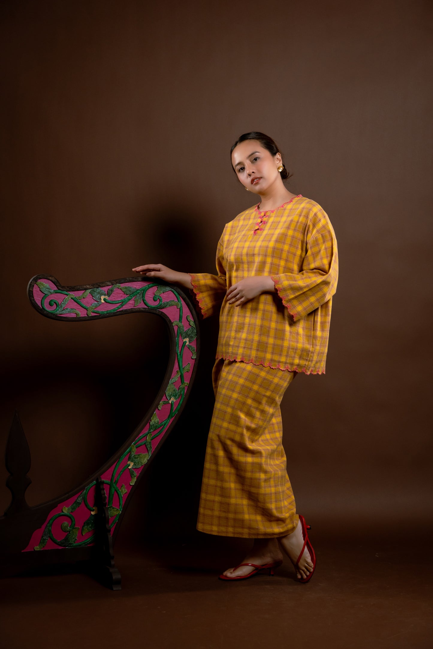 Kurung Rindu Bersemi Set Kotak Kuning