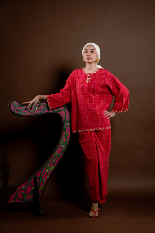 Kurung Rindu Bersemi Set Kotak Jambu
