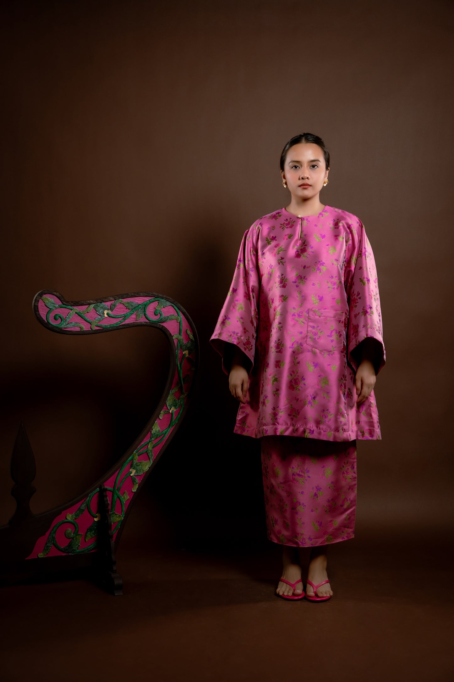 Kurung Rindu Kembali Set Bunga Jambu