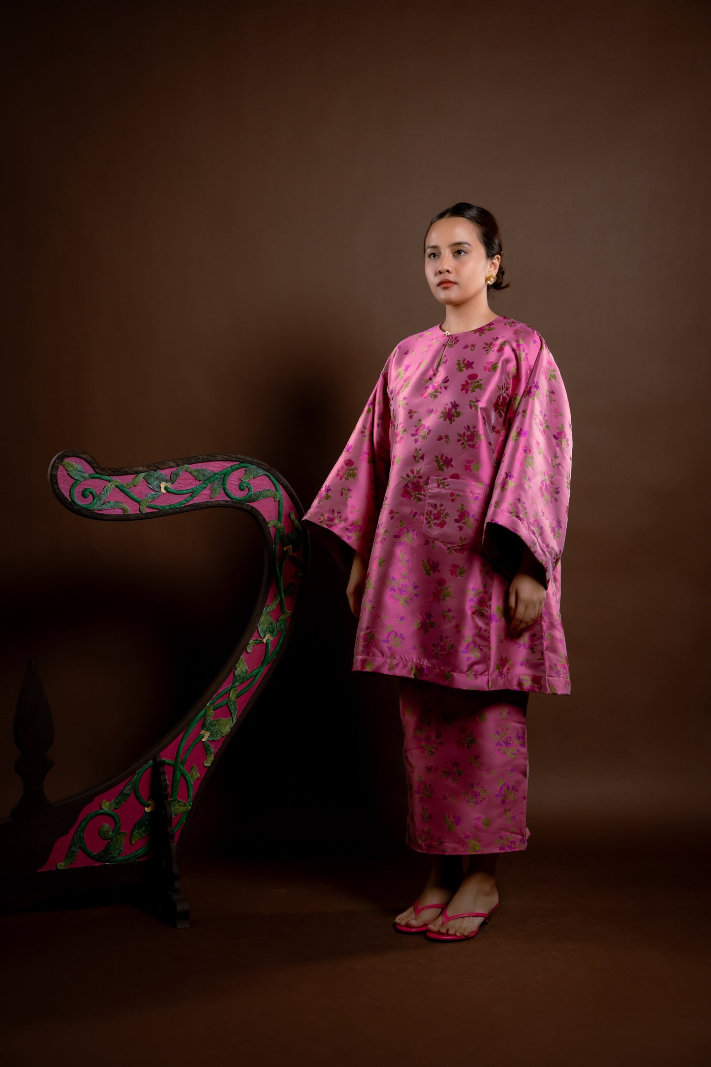 Kurung Rindu Kembali Set Bunga Jambu