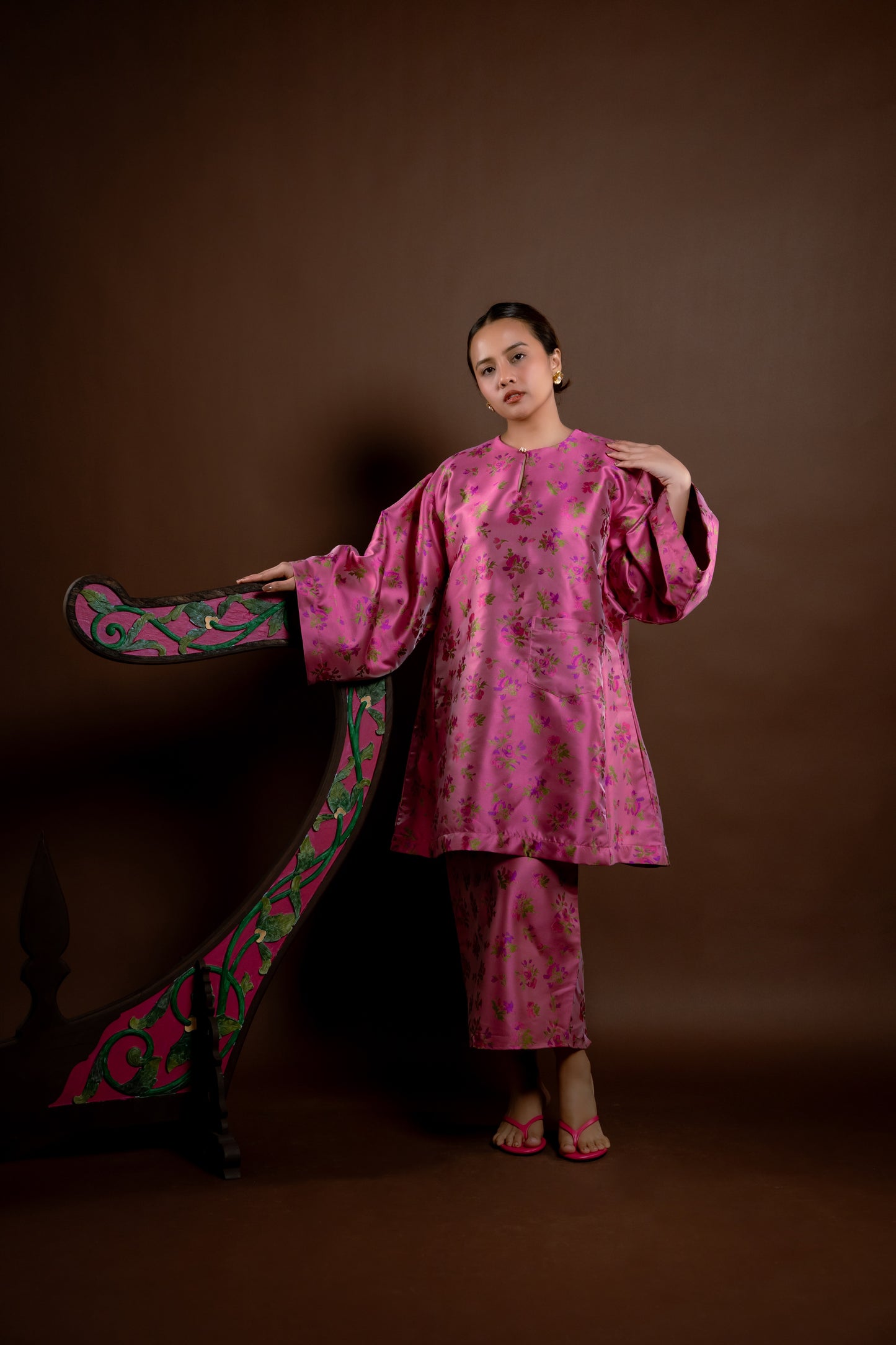 Kurung Rindu Kembali Set Bunga Jambu