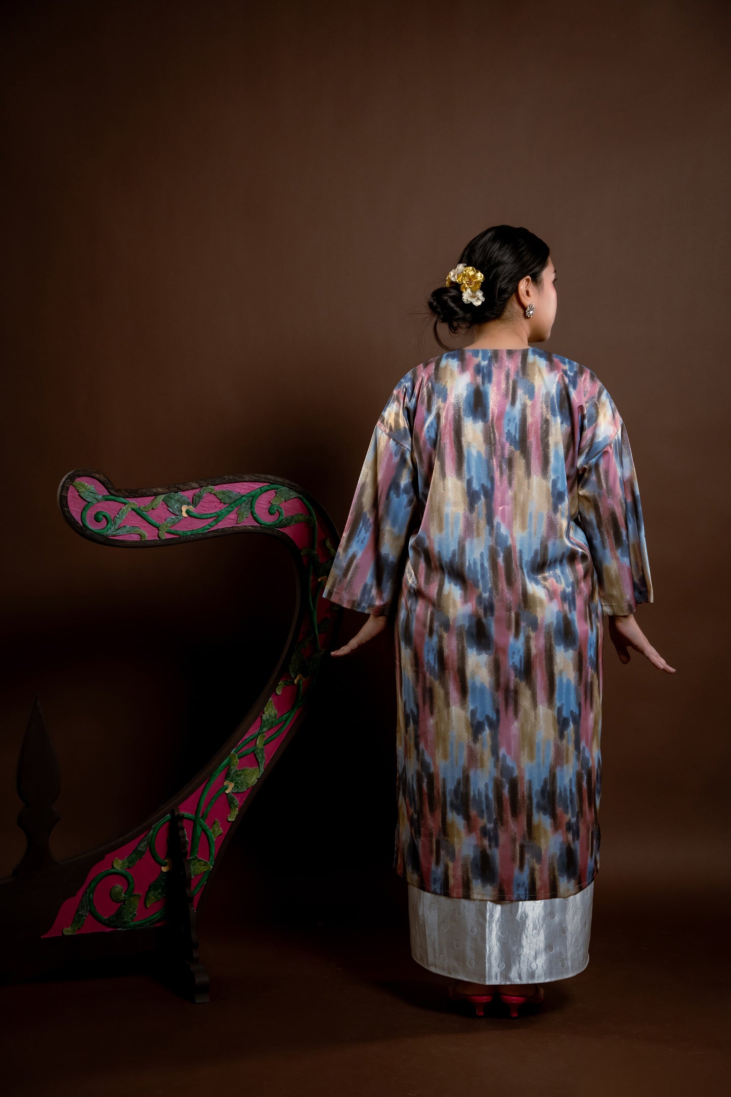 Baju Kurung Rindu Dara Pelangi Biru