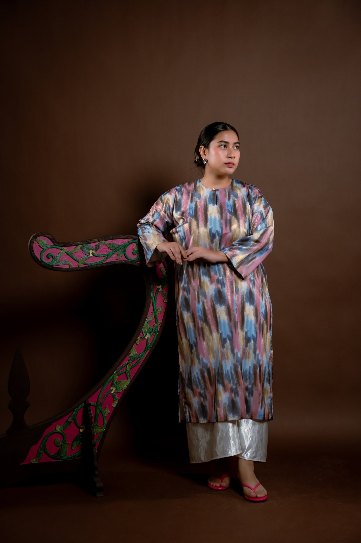 Baju Kurung Rindu Dara Pelangi Biru