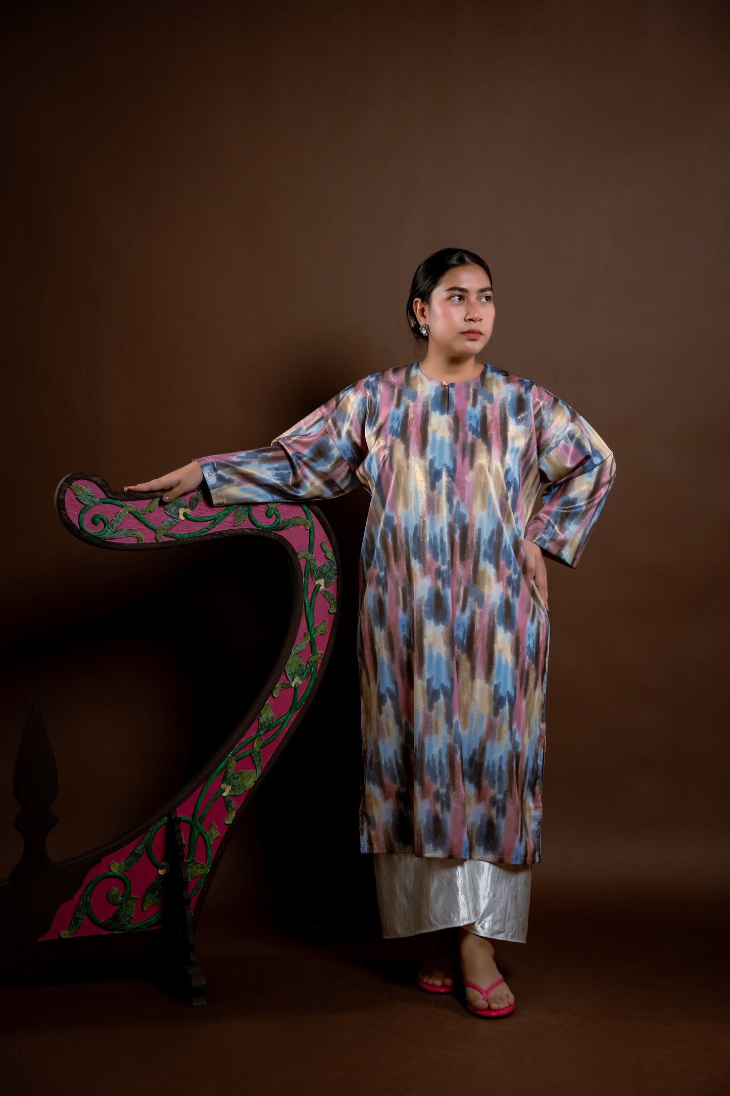 Baju Kurung Rindu Dara Pelangi Biru