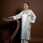 Baju Kurung Rindu Dara Polka Putih
