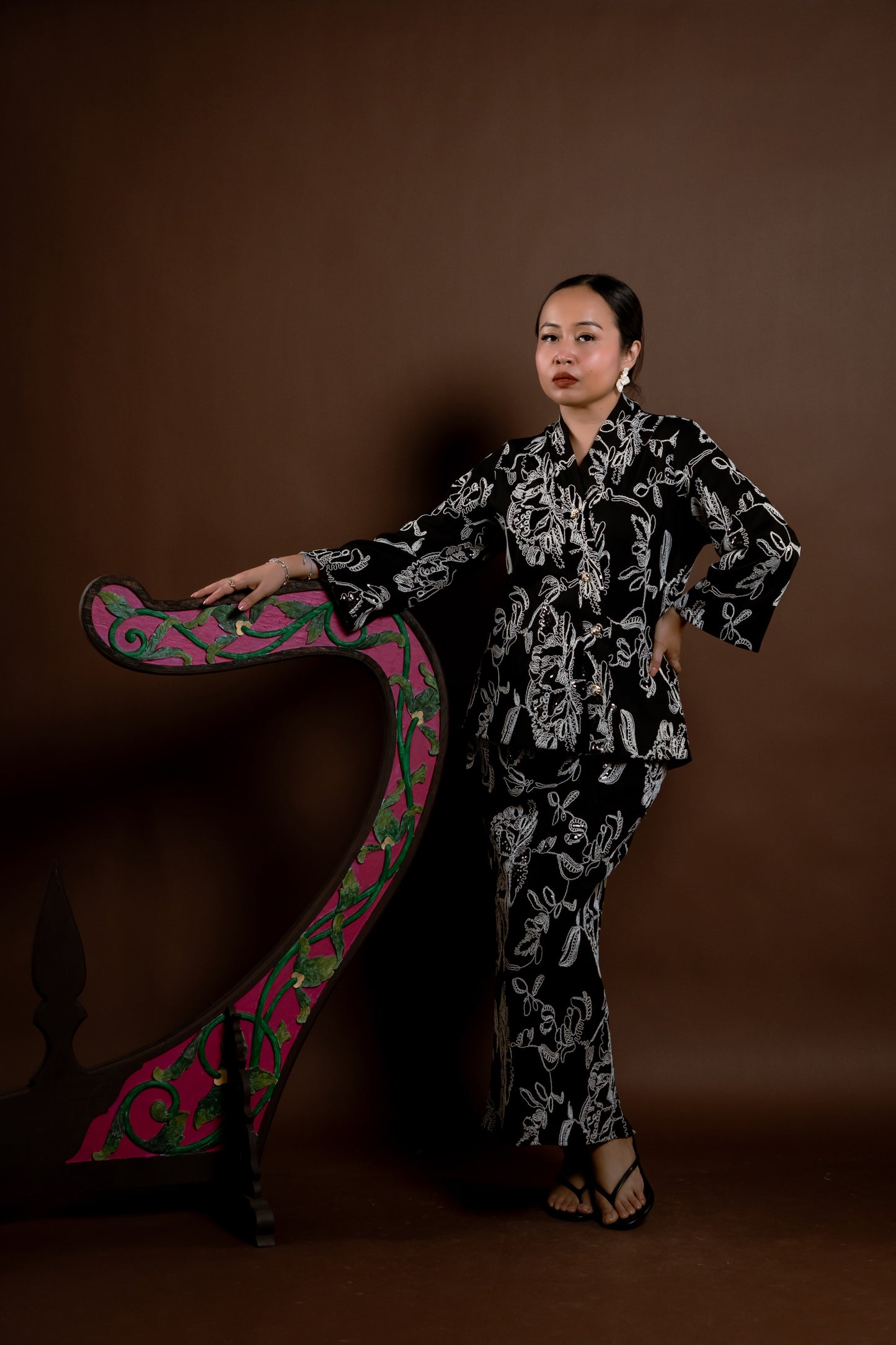 Kurung Rindu Set Berbisik Hitam
