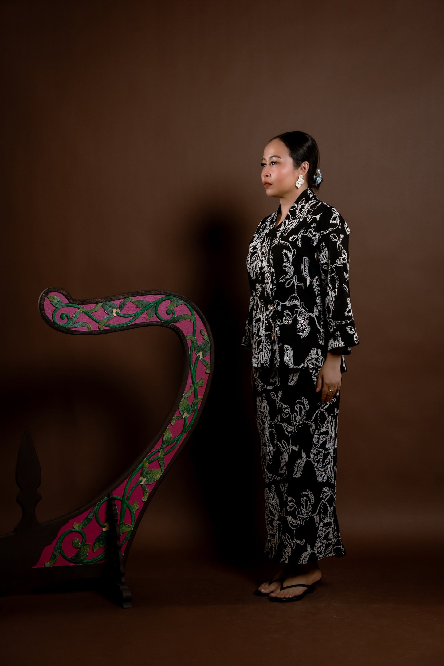 Kurung Rindu Set Berbisik Hitam