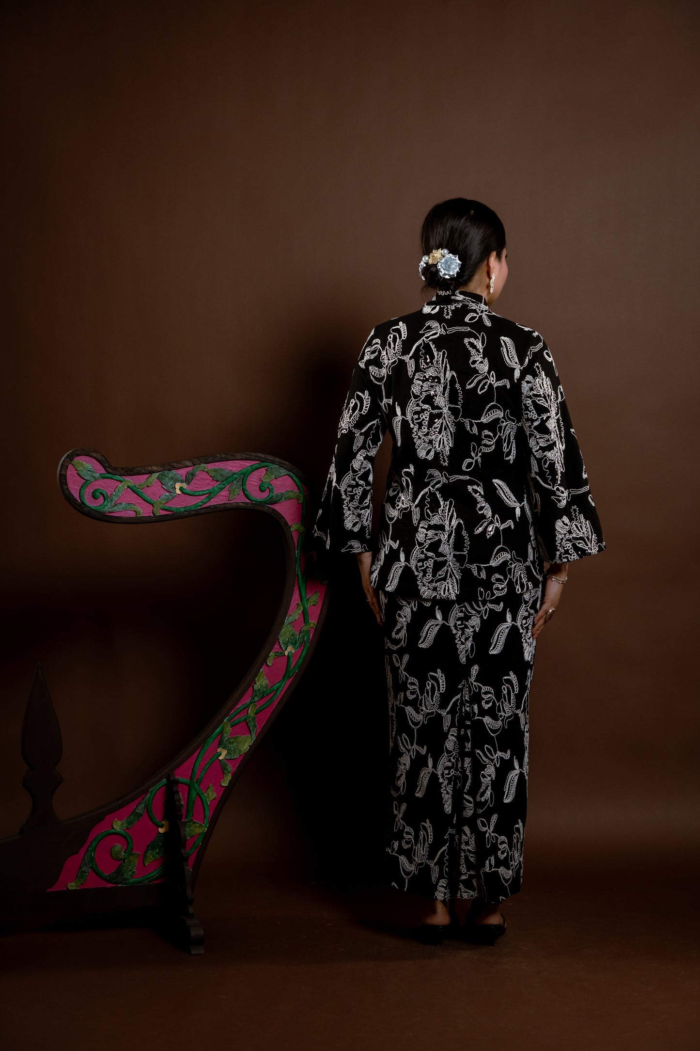 Kurung Rindu Set Berbisik Hitam