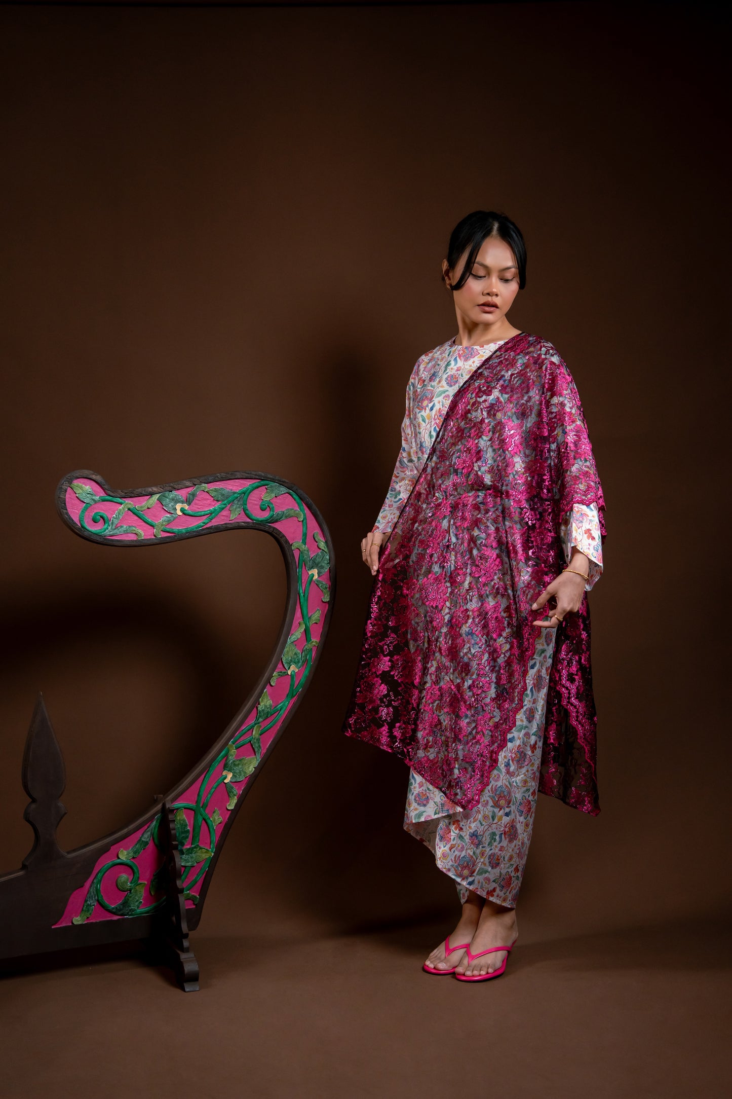 Baju Kurung Rindu Set Ayu Bunga Jambu