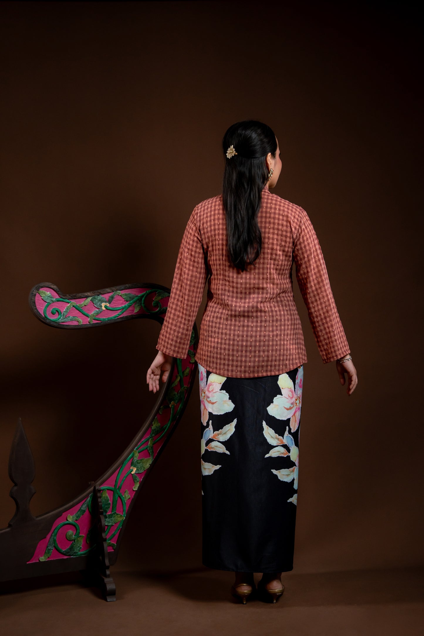Baju Kebaya Rindu Dewi Coklat