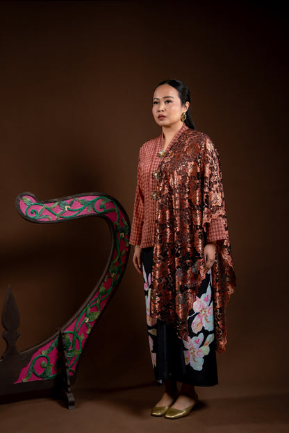 Baju Kebaya Rindu Dewi Coklat