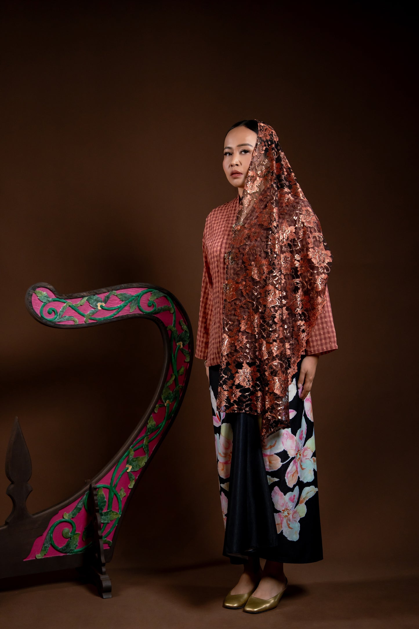 Baju Kebaya Rindu Dewi Coklat