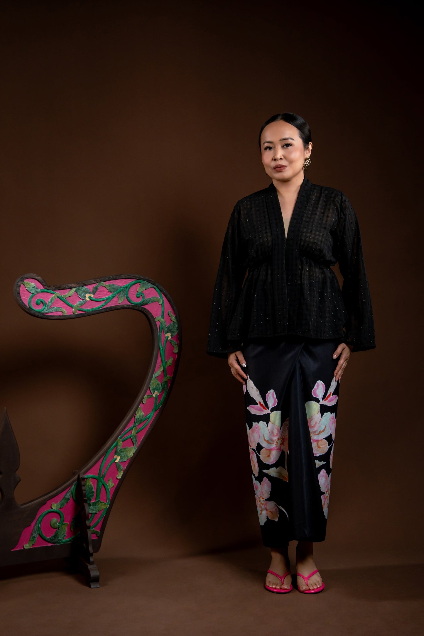 Baju Kebaya Rindu Merdu Hitam