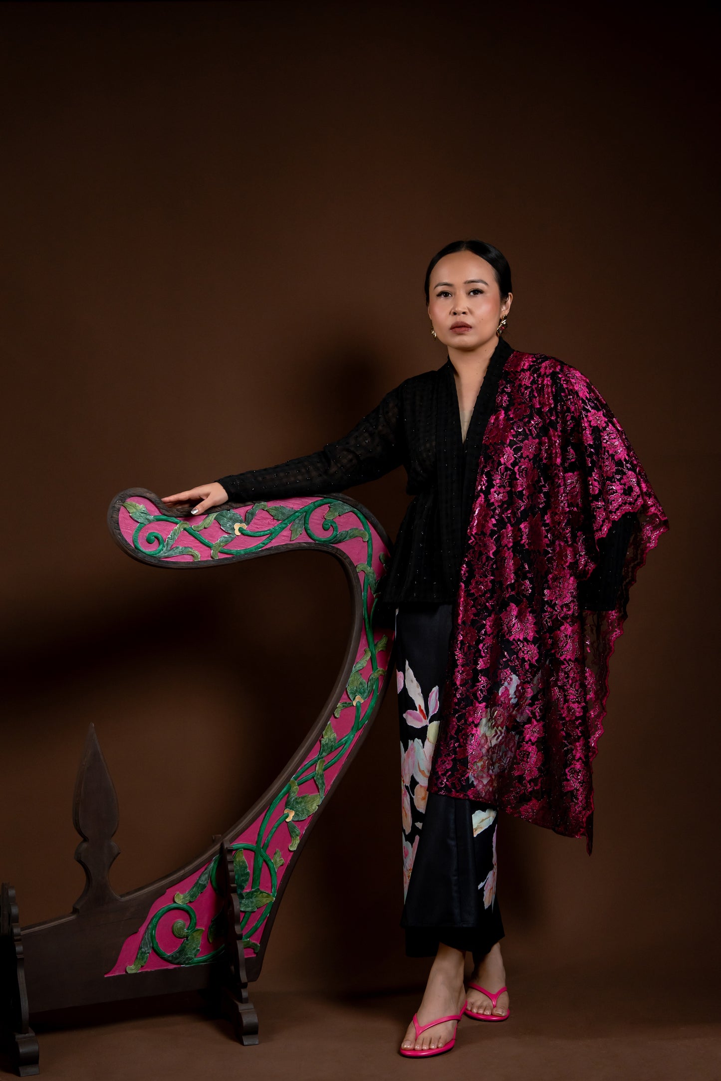 Baju Kebaya Rindu Merdu Hitam