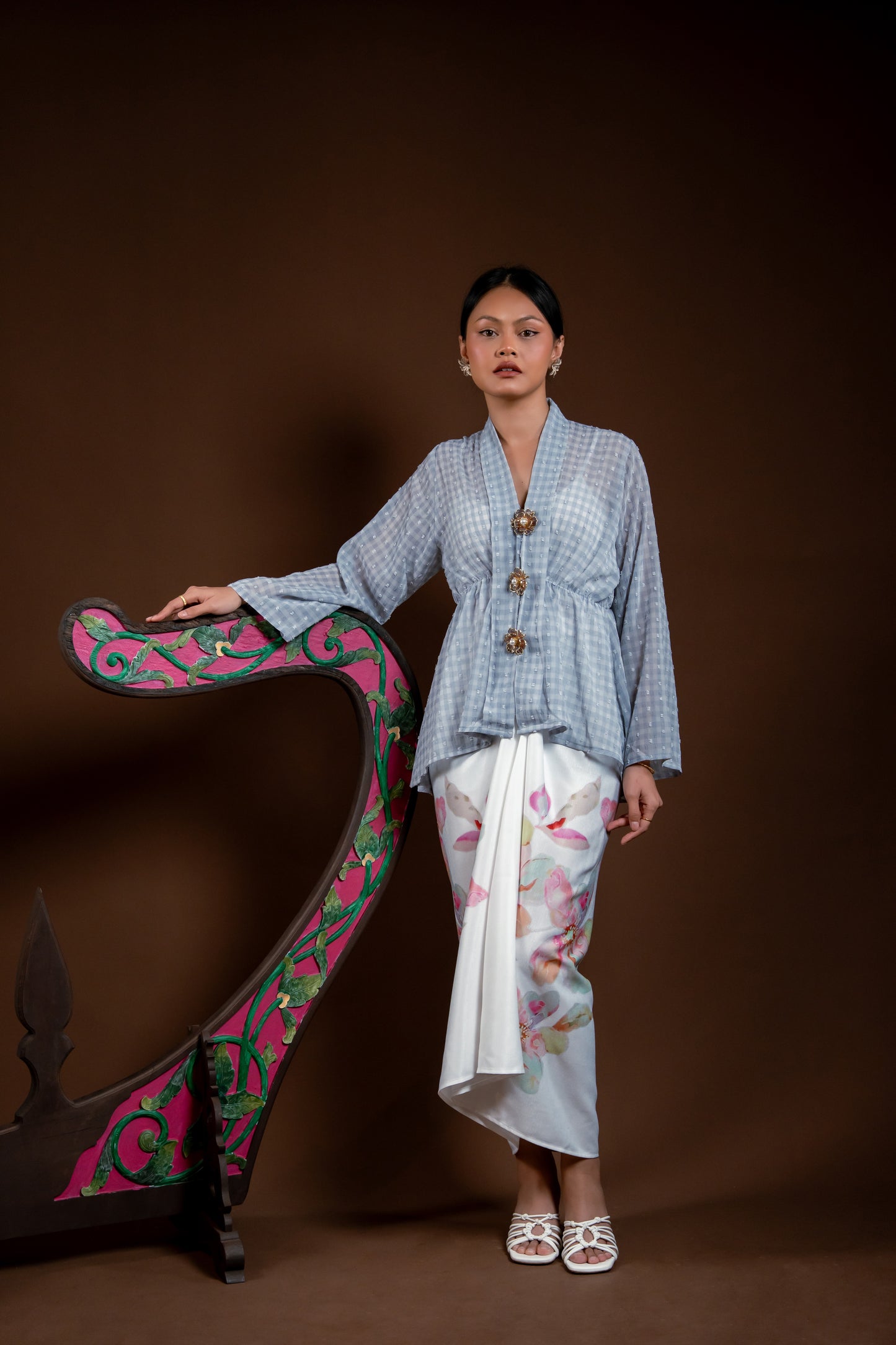 Baju Kebaya Rindu Merdu Kelabu