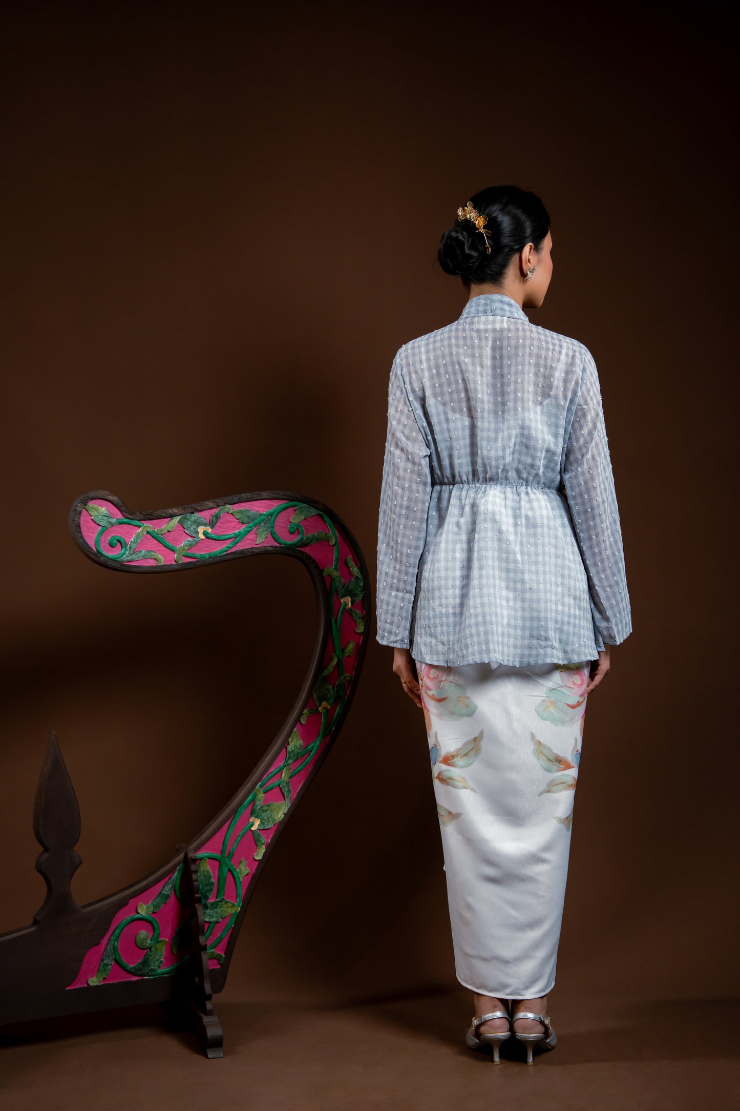 Baju Kebaya Rindu Merdu Kelabu