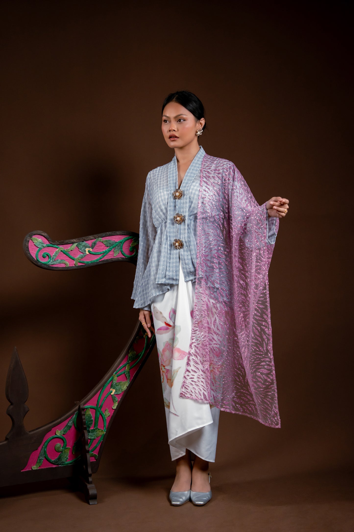 Baju Kebaya Rindu Merdu Kelabu