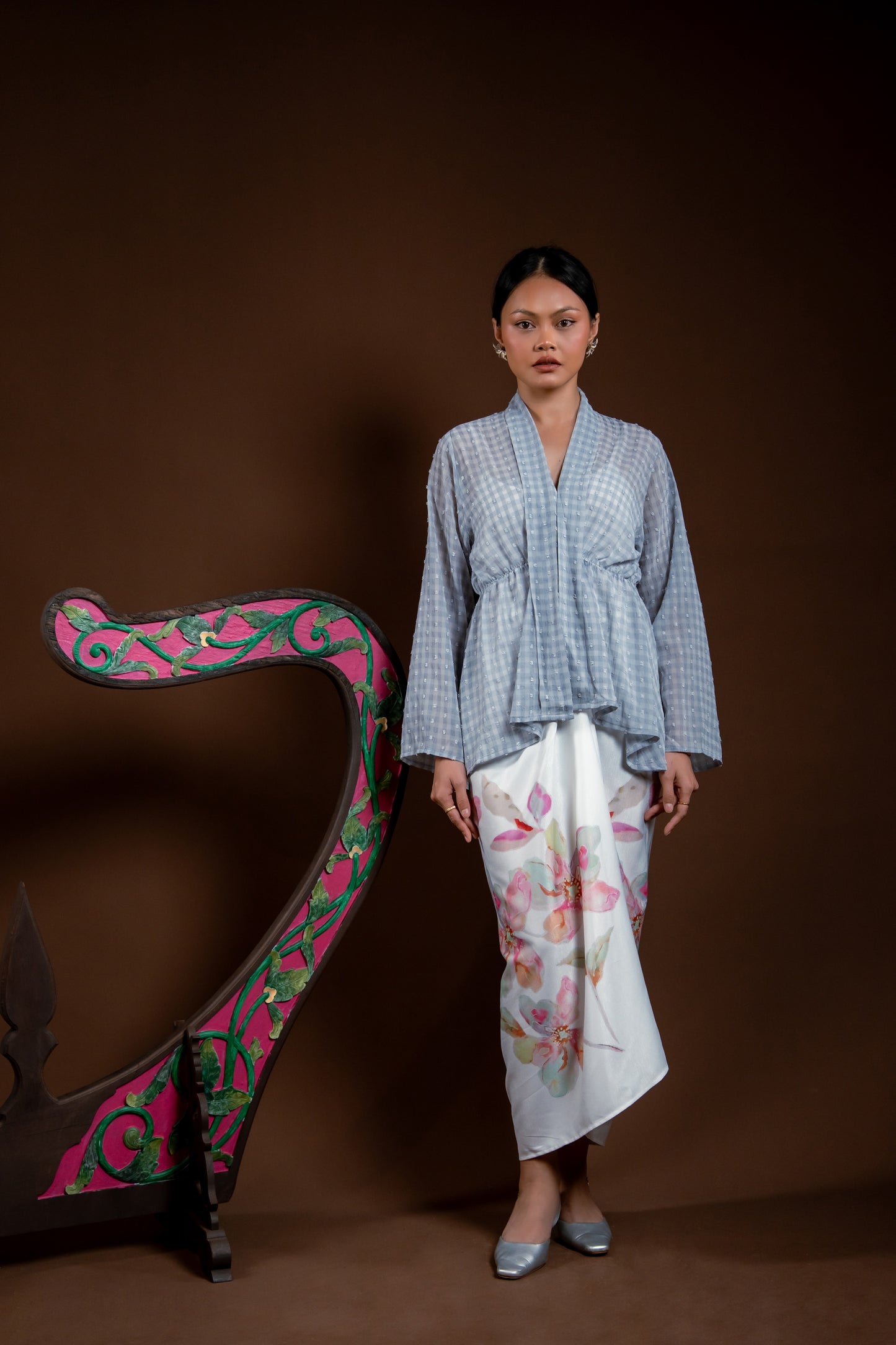 Baju Kebaya Rindu Merdu Kelabu