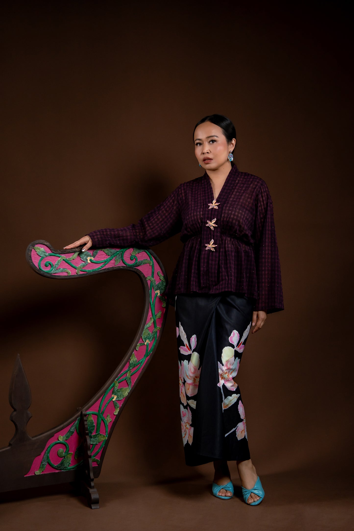 Baju Kebaya Rindu Merdu Ungu