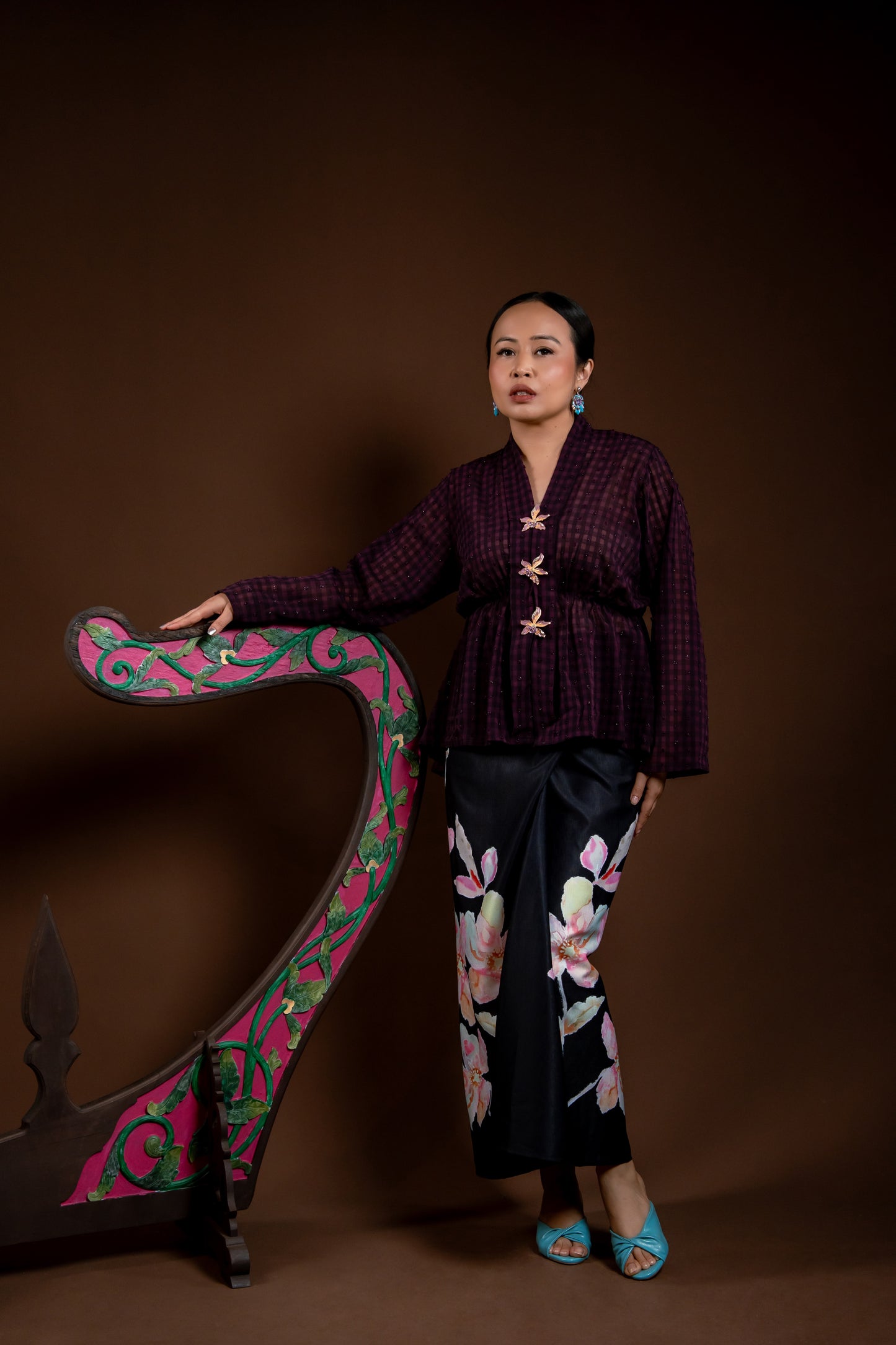 Baju Kebaya Rindu Merdu Ungu
